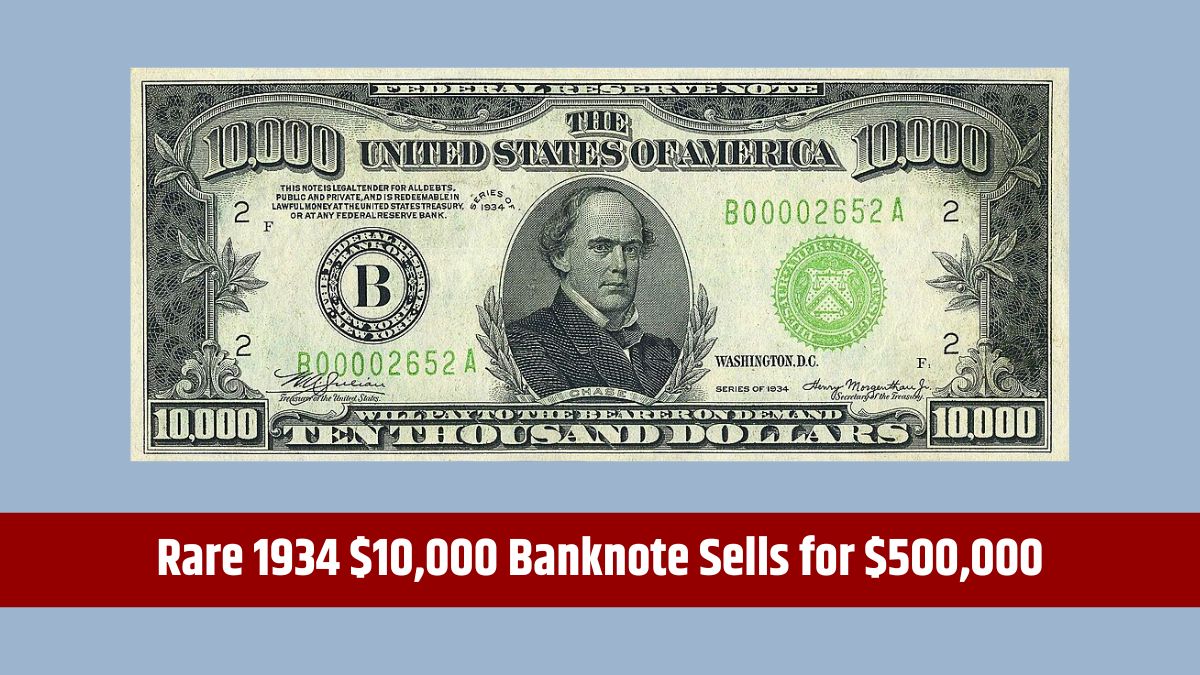 1934 $10,000 Banknote